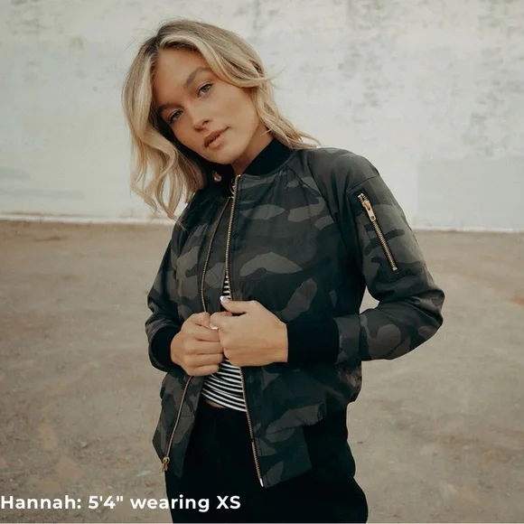 Albion Fit bomber jacket camo, size Small - Picture 7 of 8